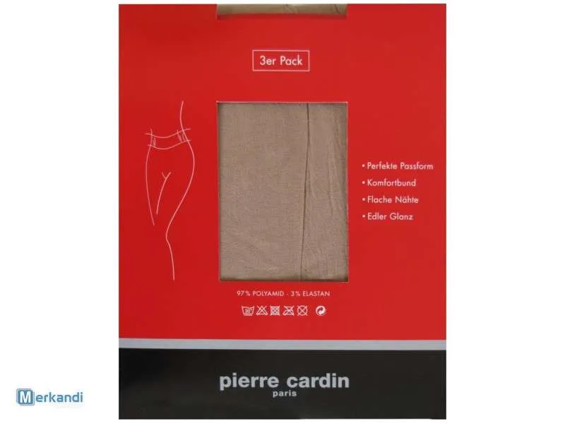 3x mallas clásicas de mujer 20 DEN Pierre Cardin, paquete de tres medi