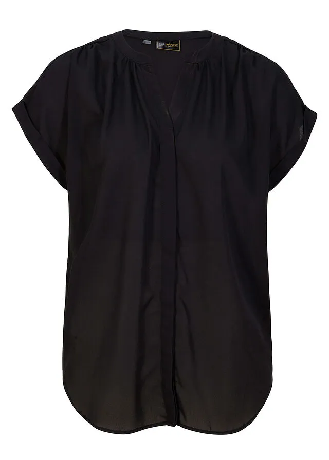 Blusa de georgette Negro