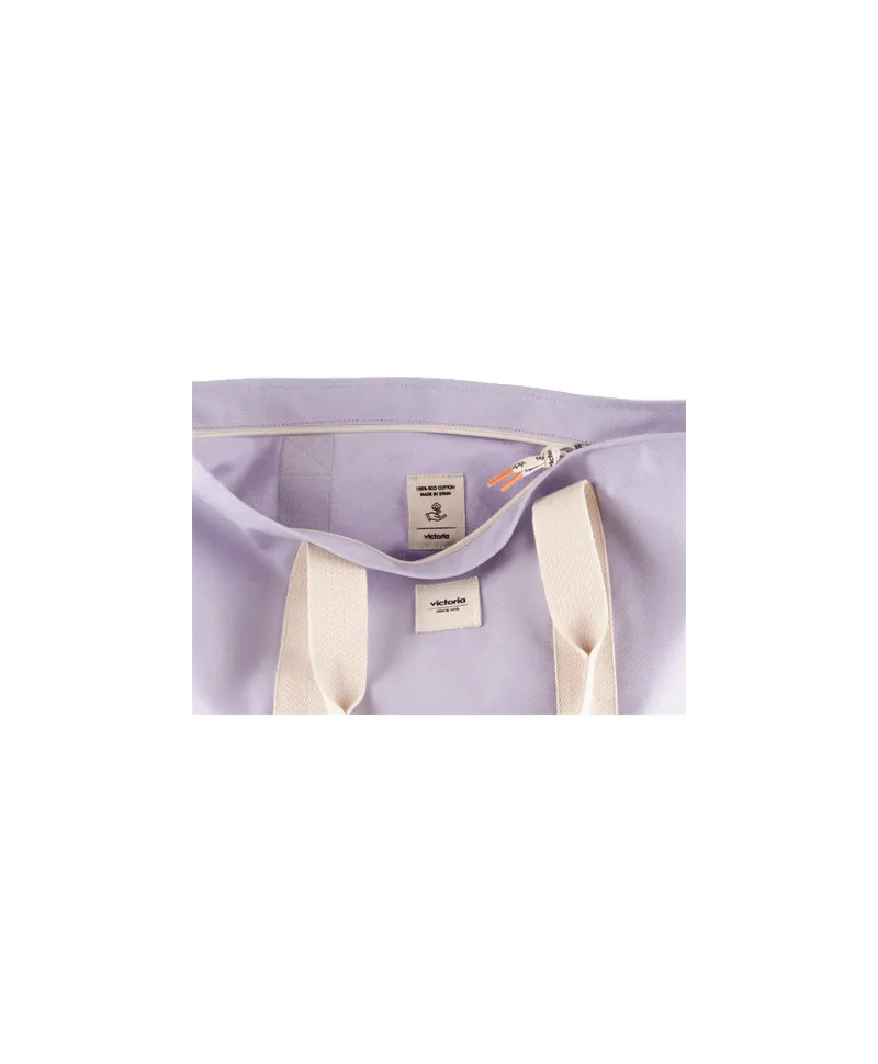 Bolso Shopper VICTORIA Lona Ecologica Lirio Mujer