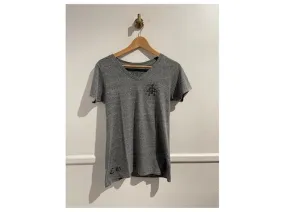 Chrome Hearts CORAZONES CROMADOS Tops T.Algodón S Internacional Gris 