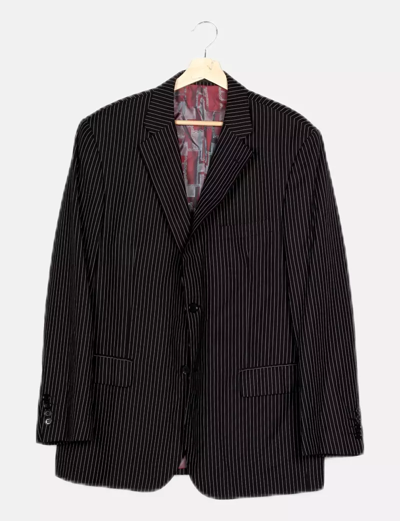 Easy Wear Blazer negra rayas