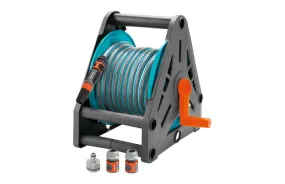 Enrollador con manguera, 15 m - Ø13 mm + accesorios