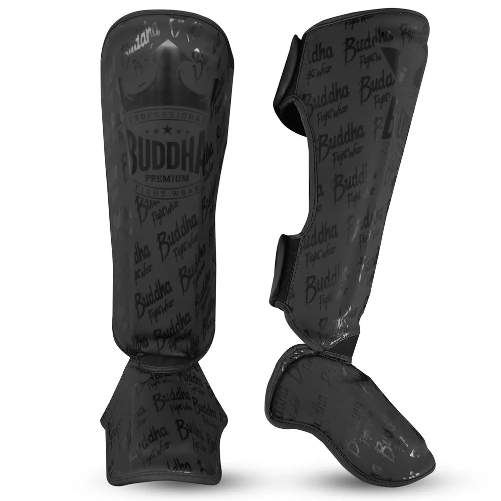 Espinilleras Infantiles Muay Thai MMA Kick Boxing Epic Negras Mate
