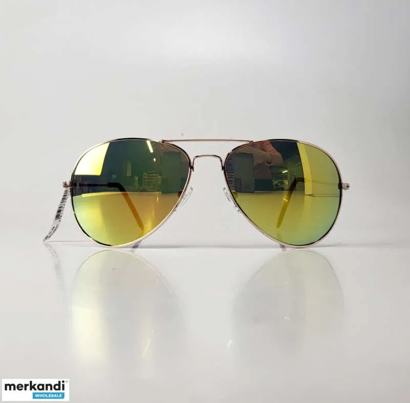 Gafas de sol de aviador TopTen con lentes amarillas SG130024GOLD