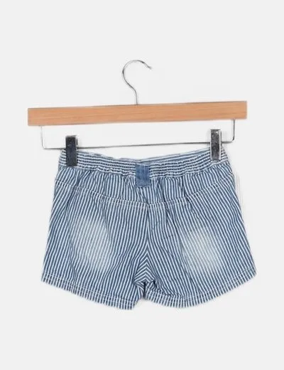 Girl2girl Short denim bicolor a rayas