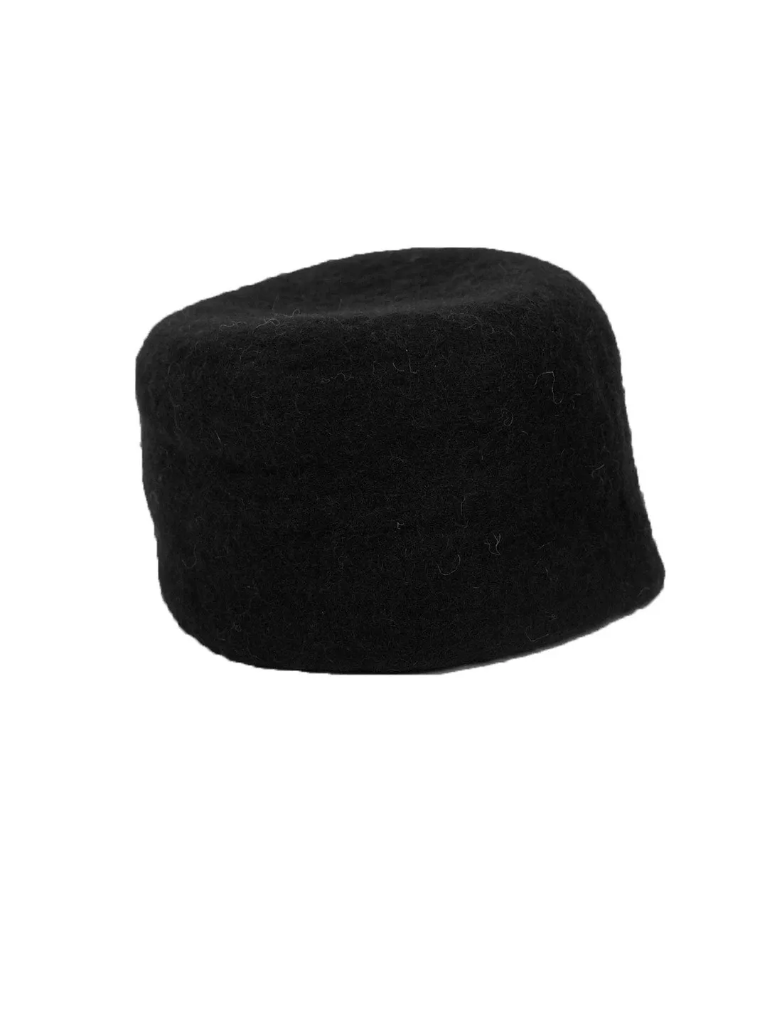 Gorro en fieltro de lana modelo Hans, color negro