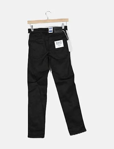 Jack & Jones Jeans negros rayas laterales