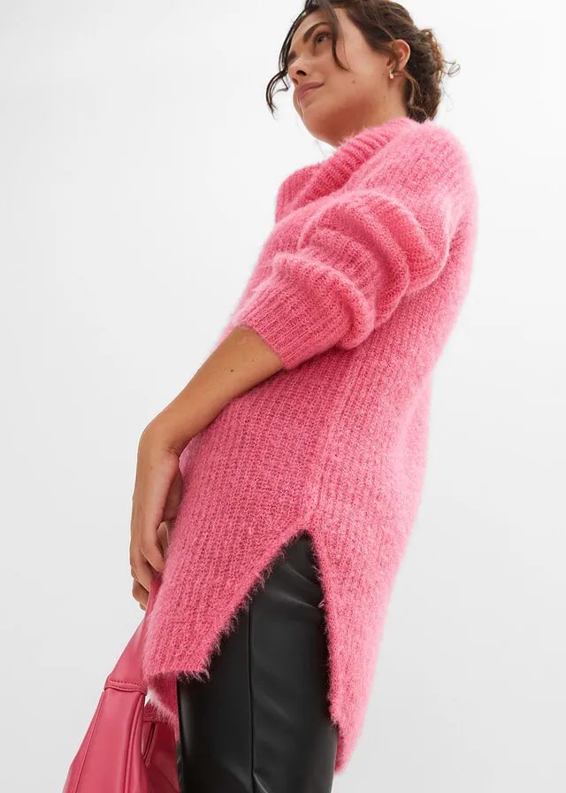 Jersey de cuello alto Rosa