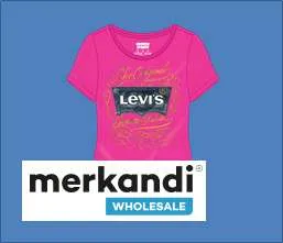 Levi's surtido de camisetas estampadas de manga corta para niñas 48 unidades tallas S-XL