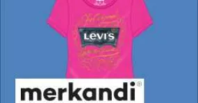 Levi's surtido de camisetas estampadas de manga corta para niñas 48 unidades tallas S-XL