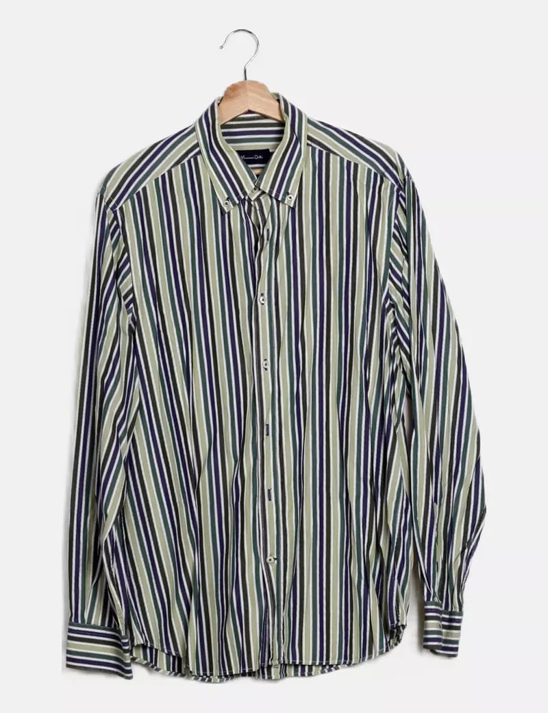 Massimo Dutti Camisa multicolor rayas