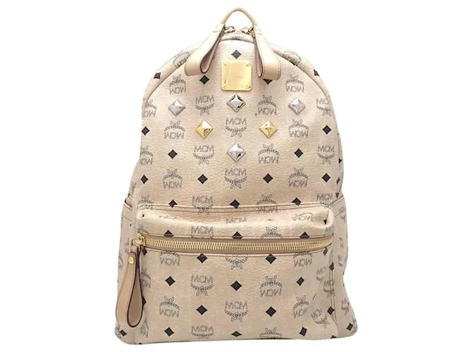 MCM Stark Visetos Beige 
