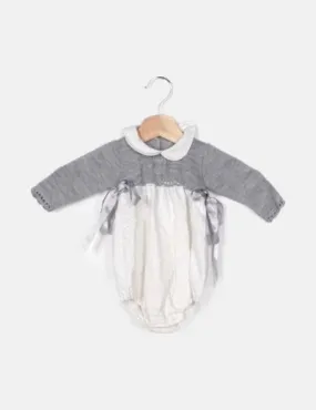 NoName Pelele gris con lunares