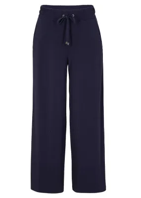 Pantalón de punto Azul oscuro-plateado