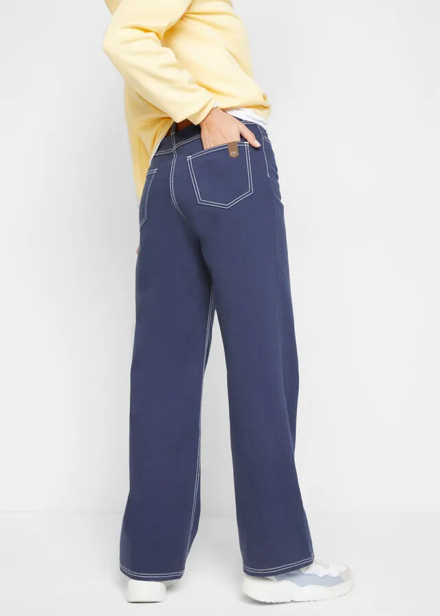 Pantalón de sarga Azul marino