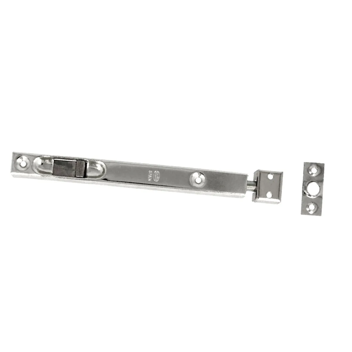 Pasador de caja 16 mm. para sobreponer o embutir accionado por pestillo