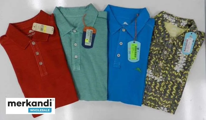 Pedido al por mayor: Polos de manga corta para hombre Tommy Bahama - Tallas variadas, lote de 50 piezas