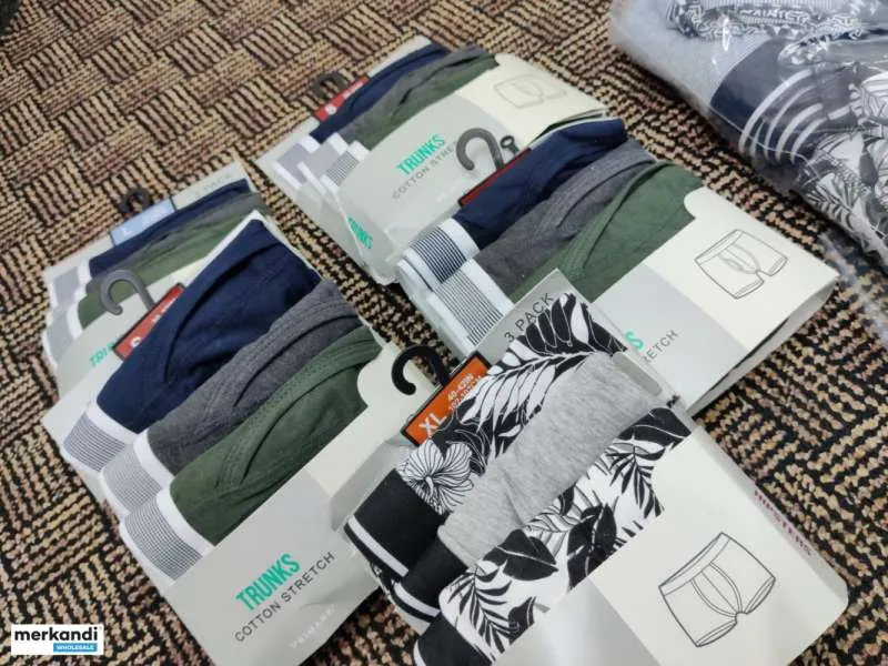 Primark Mens Boxers ofrece 40.000 piezas de stock. Spandex de algodón