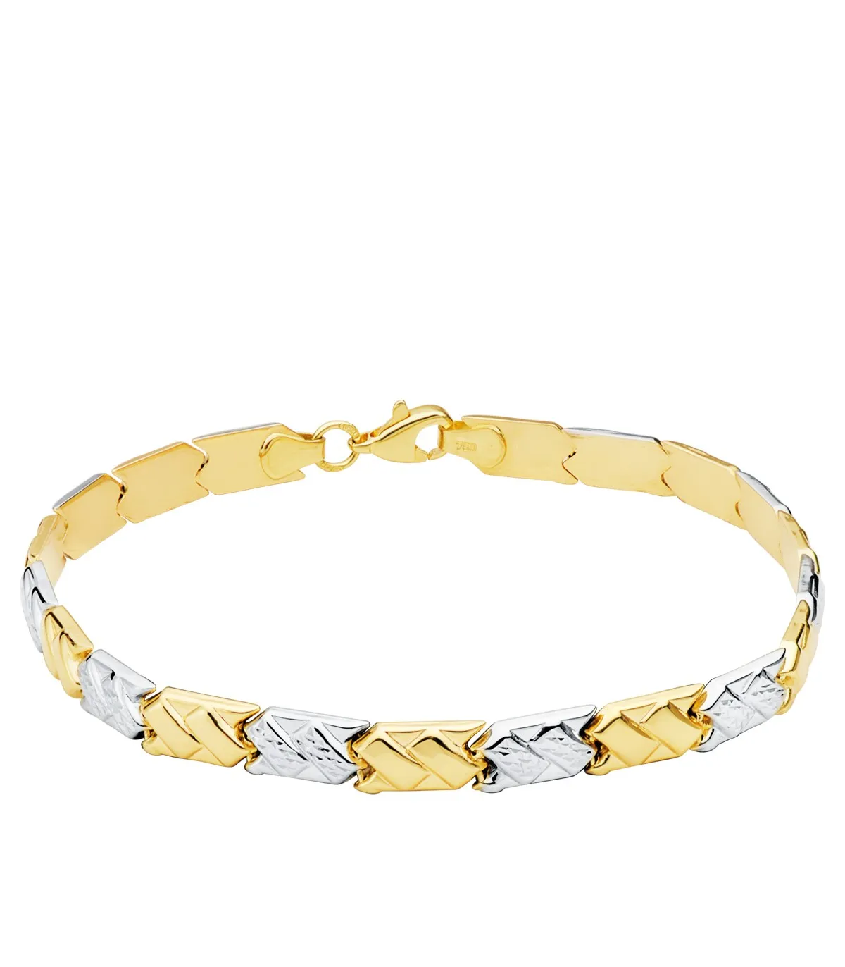 Pulsera Mujer Sokna Oro Bicolor 18K