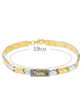 Pulsera Mujer Sokna Oro Bicolor 18K