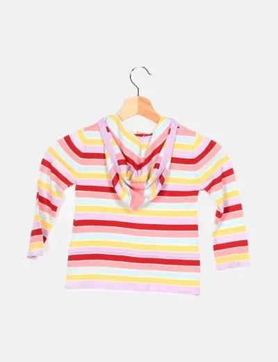 Roxy Jersey multicolor rayas capucha