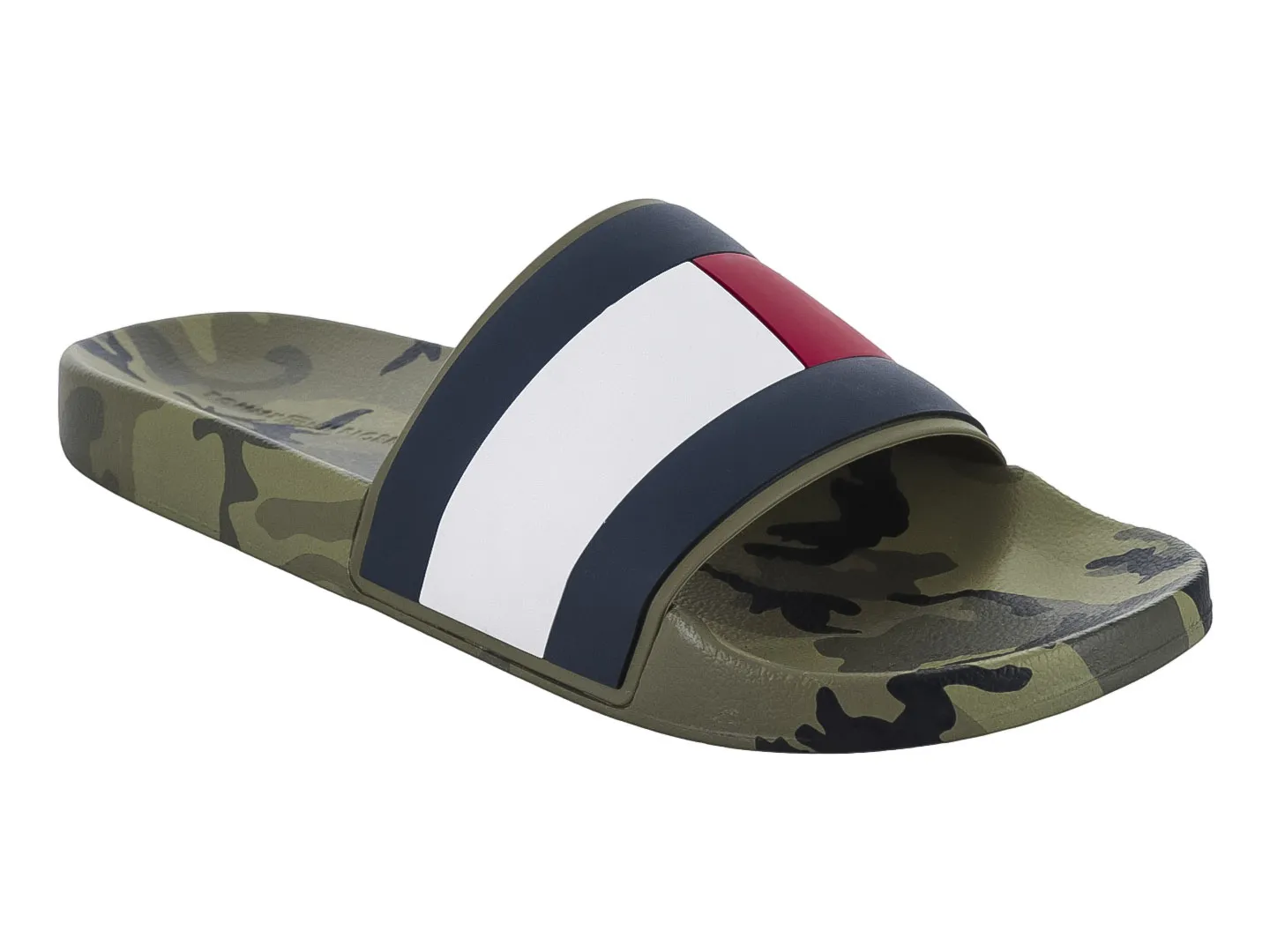 Sandalias Tommy Hilfiger M04080 Verde Para Hombre