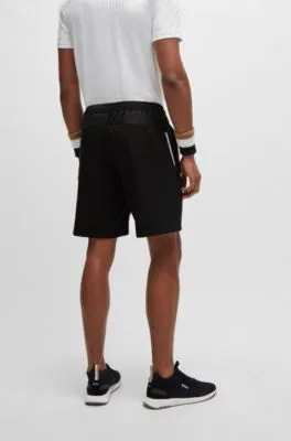Shorts BOSS x Matteo Berrettini regular fit de secado rápido con logo estampado