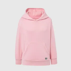 Sudadera capucha clásica inicial pequeña niñ@ color rosa