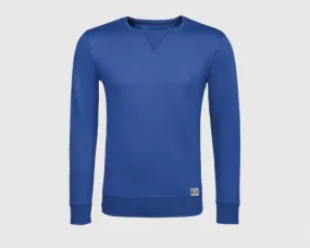 Sudadera cuello redondo clásica unisex color azul royal