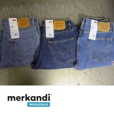 Surtido de jeans Levi's 505/550 para hombre: paquete al por mayor de 24 piezas, varios tamaños y lavados