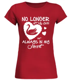 SWAN ALWAY IN MY HEARTH Camiseta cuello redondo Mujer
