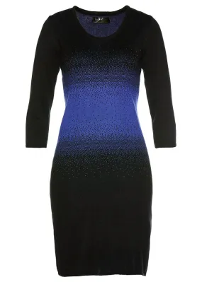 Vestido de punto Azul zafiro-negro