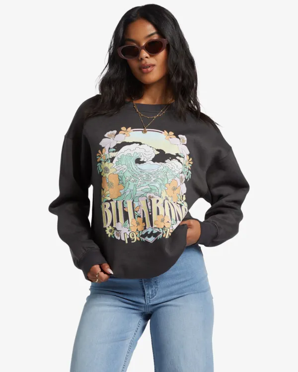 Waves Are Calling - Sudadera de cuello redondo para Mujer