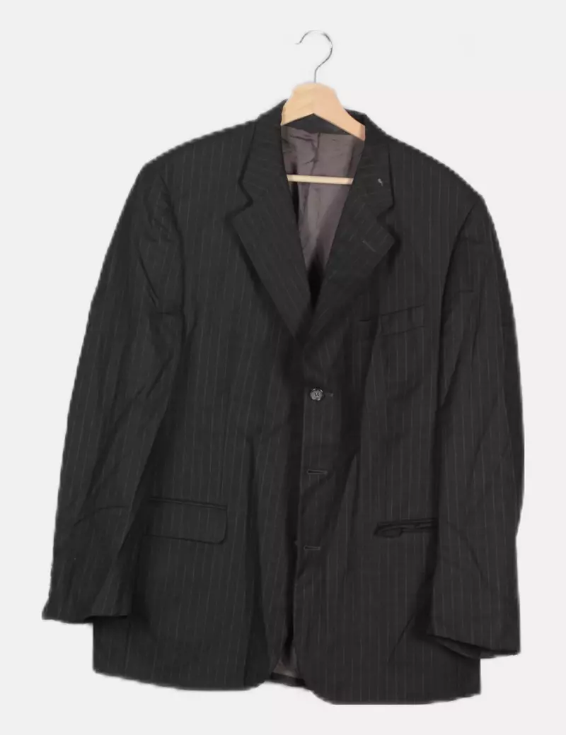 WESLEY Blazer negra rayas